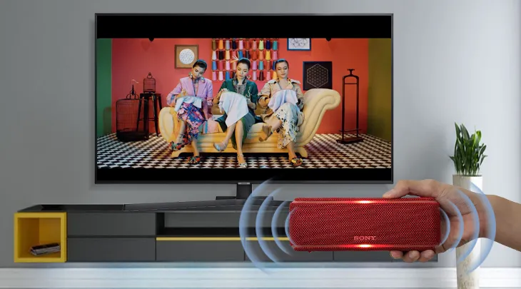 Giao diện phát nhạc qua Bluetooth trên tivi Samsung 4K