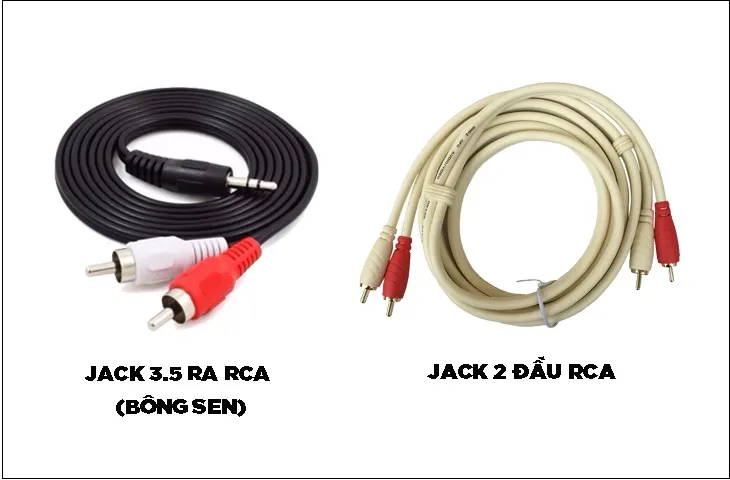 Tiếp theo bạn chọn mua dây cho phù hợp: Tivi có cổng 3.5 thì chọn