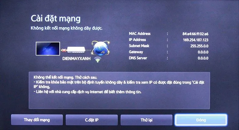 Kiểm tra modem Internet
