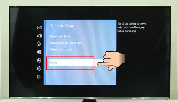 Bạn hãy nhấn chọn Reset