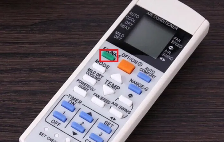 Nút Econavi trên remote Panasonic