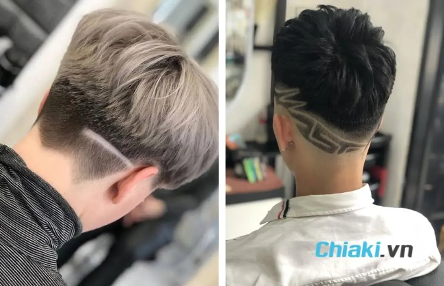 Kiểu tóc layer nam kẻ vạch đẹp
