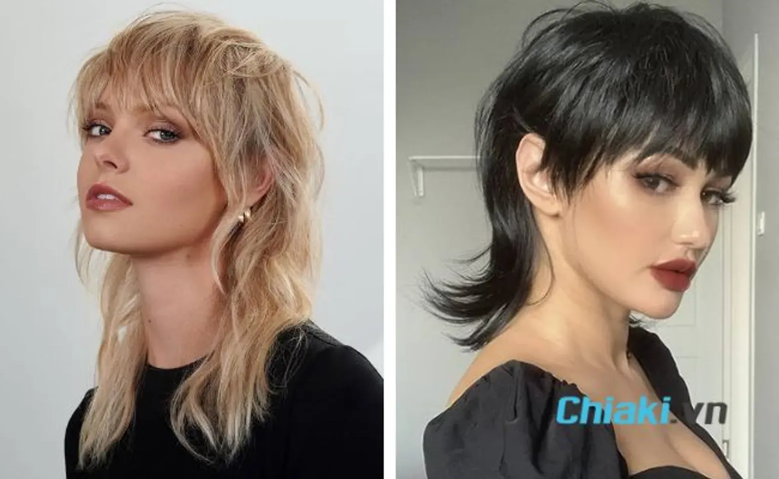 Kiểu tóc mullet nữ cá tính với phần đuôi dài ấn tượng