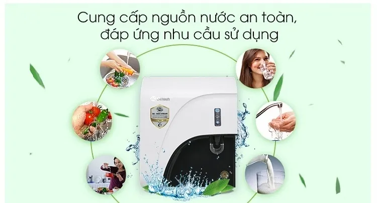 Sử dụng máy lọc nước RO chuyên dụng để đảm bảo an toàn vi sinh