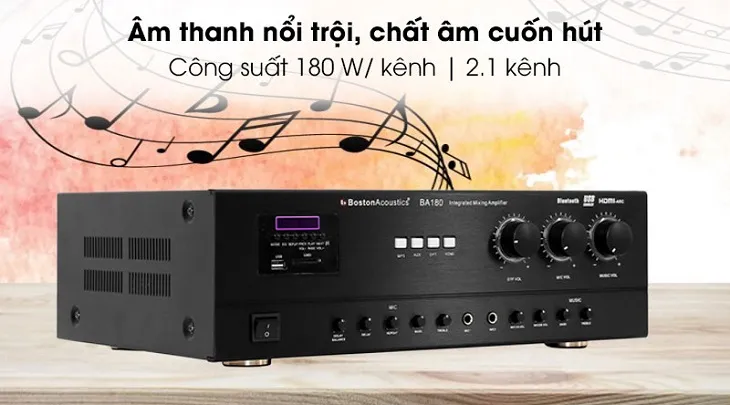 Hệ thống âm thanh karaoke chuyên nghiệp với sự kết hợp giữa amply và loa chất lượng cao