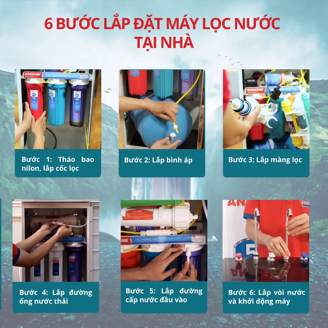 Lắp đặt máy lọc nước tại nhà