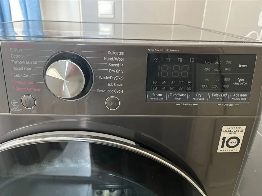 Bạn chọn chế độ vắt phù hợp với quần áo và khối lượng đồ