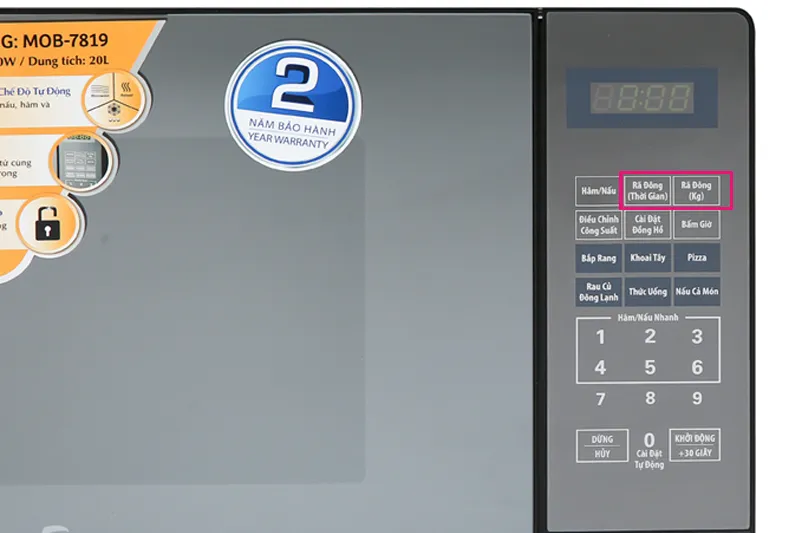 Rã đông - Lò vi sóng Bluestone MOB-7819 20 lít