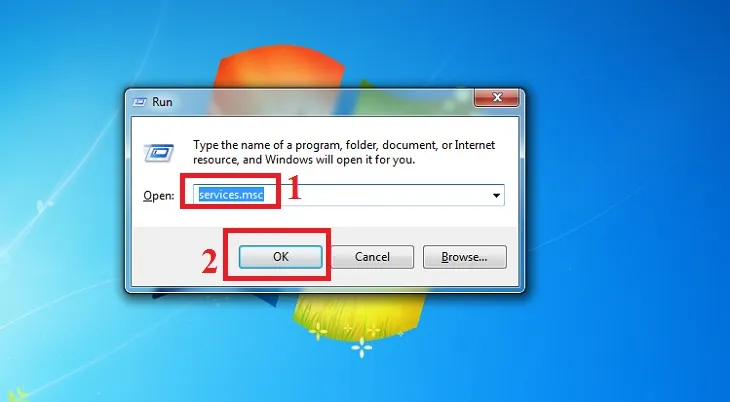 Mở bảng điều khiển các dịch vụ hệ thống trên Windows