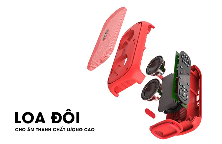 Cấu trúc hai loa đối xứng tạo hiệu ứng âm thanh 360 độ