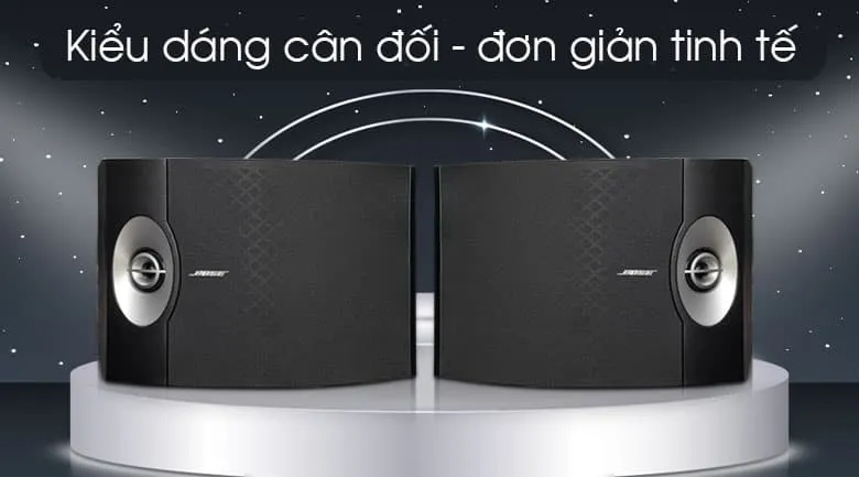 Chi tiết thiết kế loa Bose 301 Seri V với cấu trúc đối xứng