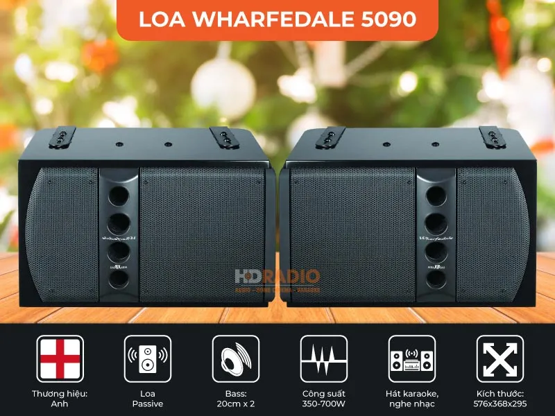 Loa Wharfedale 5090 nhỏ gọn nhưng đầy nội lực