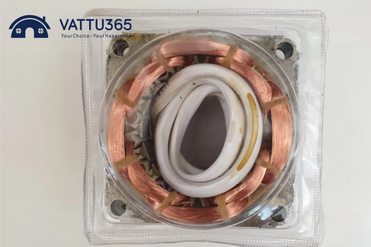 Lốc quạt (Stator) đã được quấn dây đồng hoàn thiện