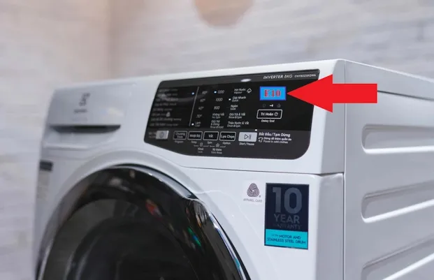Báo lỗi E10 của máy giặt Electrolux