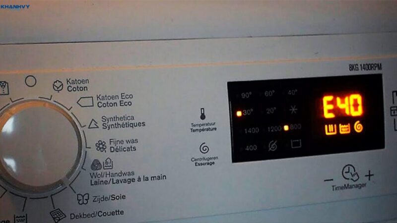 Khắc Phục Lỗi E40 Máy Giặt Electrolux: Hướng Dẫn Chi Tiết Từ Chuyên Gia