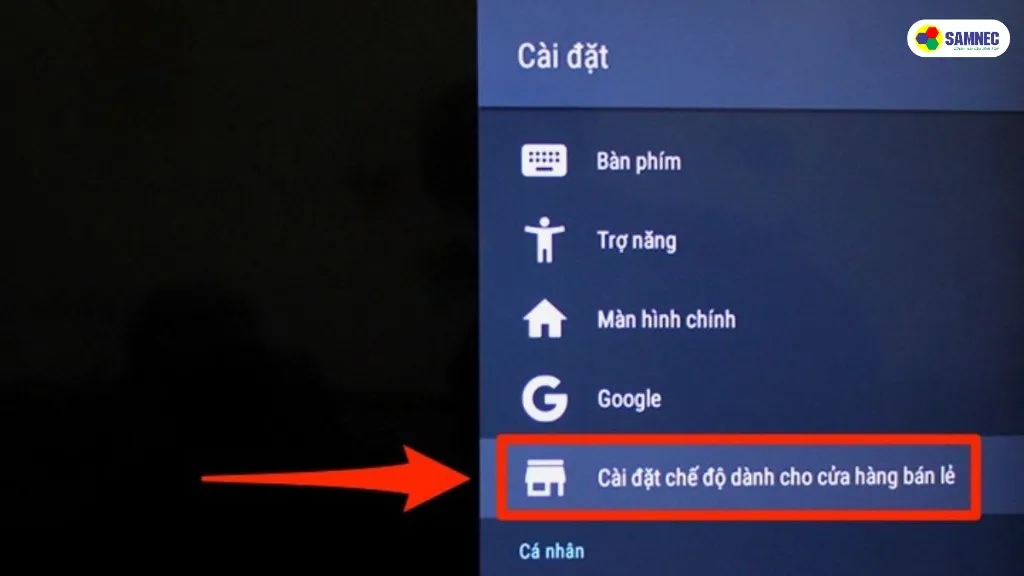 Tắt chế độ dành cho cửa hàng bán lẻ để khắc phục lỗi mất tiếng