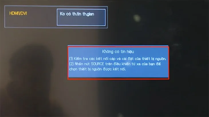 Gặp lỗi trong vấn đề thiết lập tivi Sony