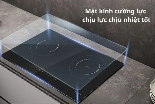 Cấu tạo mặt kính bếp từ 4 lớp chịu nhiệt