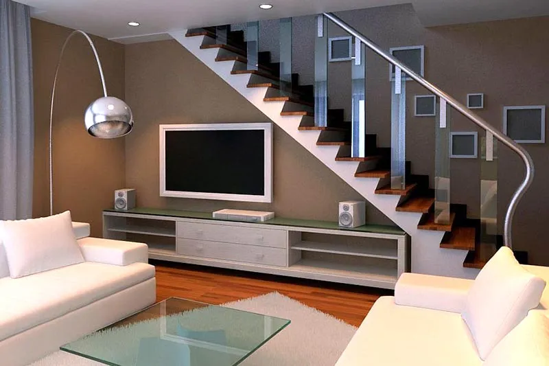 Mẫu kệ tivi ở chân cầu thang đẹp (5)