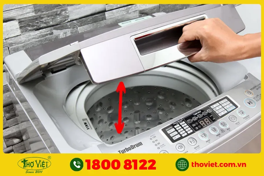 Cửa máy giặt LG không được đóng kín
