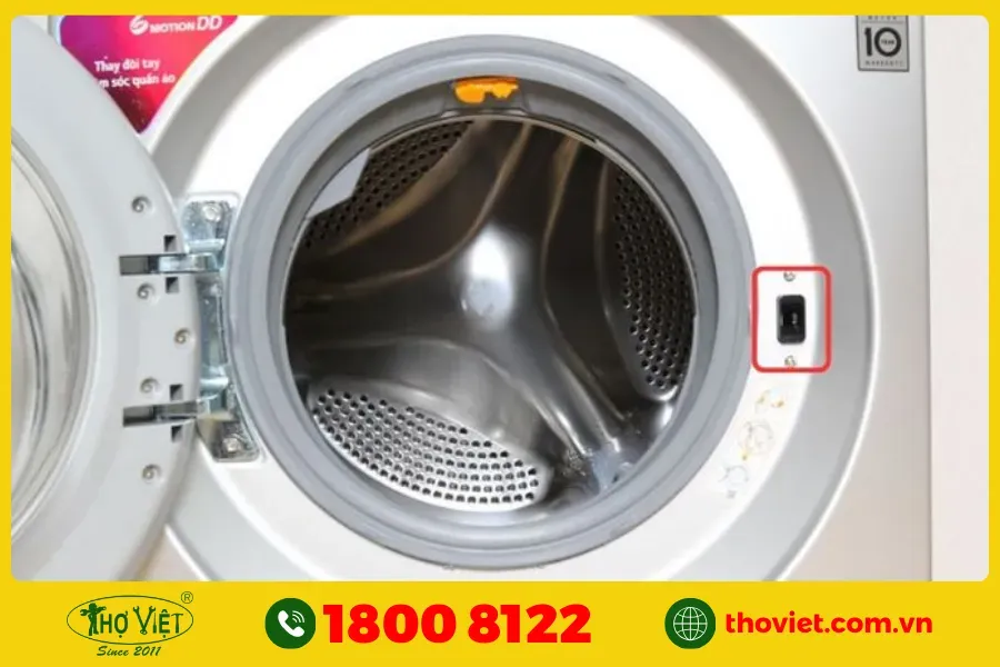 Khóa cửa máy giặt LG bị hỏng