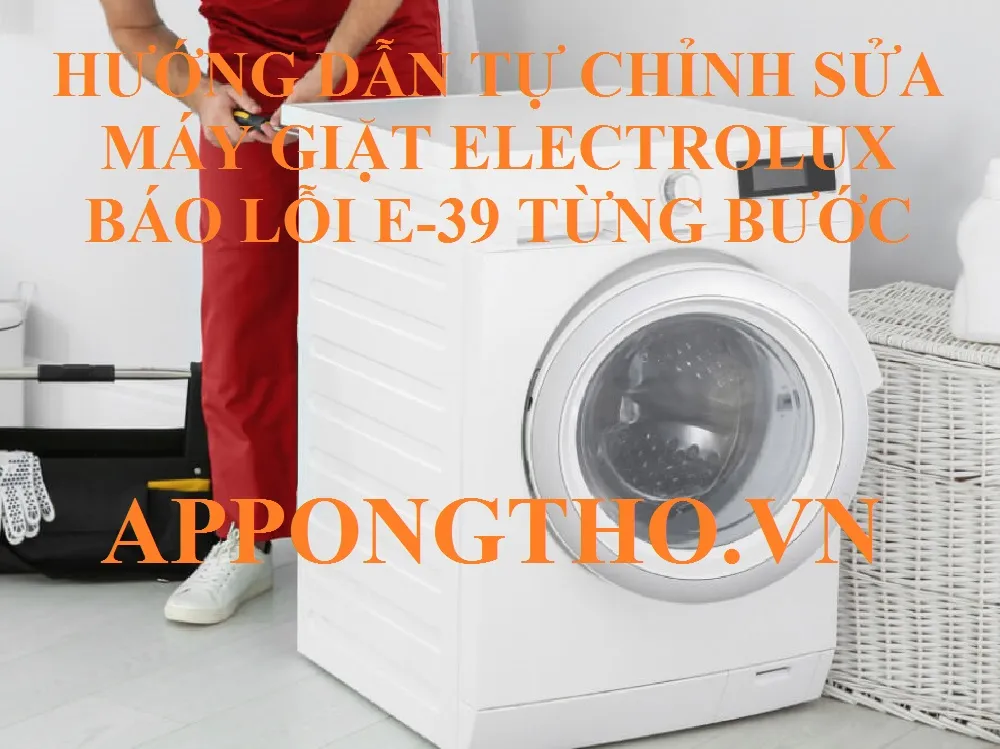 Hình ảnh minh họa máy giặt Electrolux báo lỗi E-39