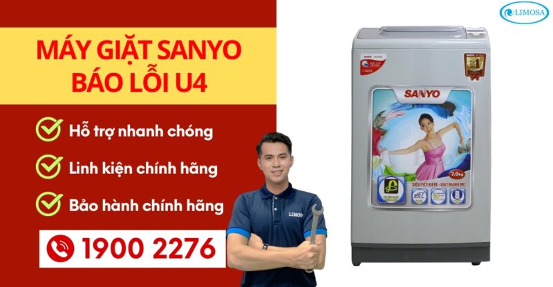 Khắc Phục Lỗi U4 Máy Giặt Sanyo: Hướng Dẫn Chi Tiết Từ Chuyên Gia