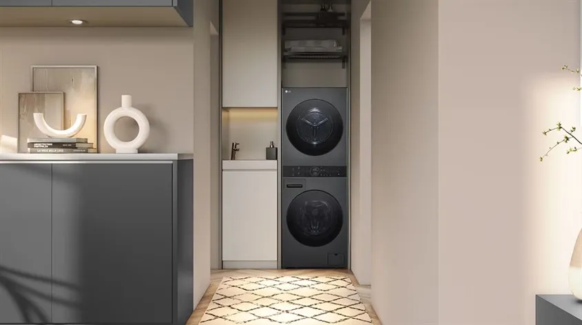 Máy giặt sấy LG WashTower Inverter giặt 14 kg - sấy 10 kg WT1410NHB