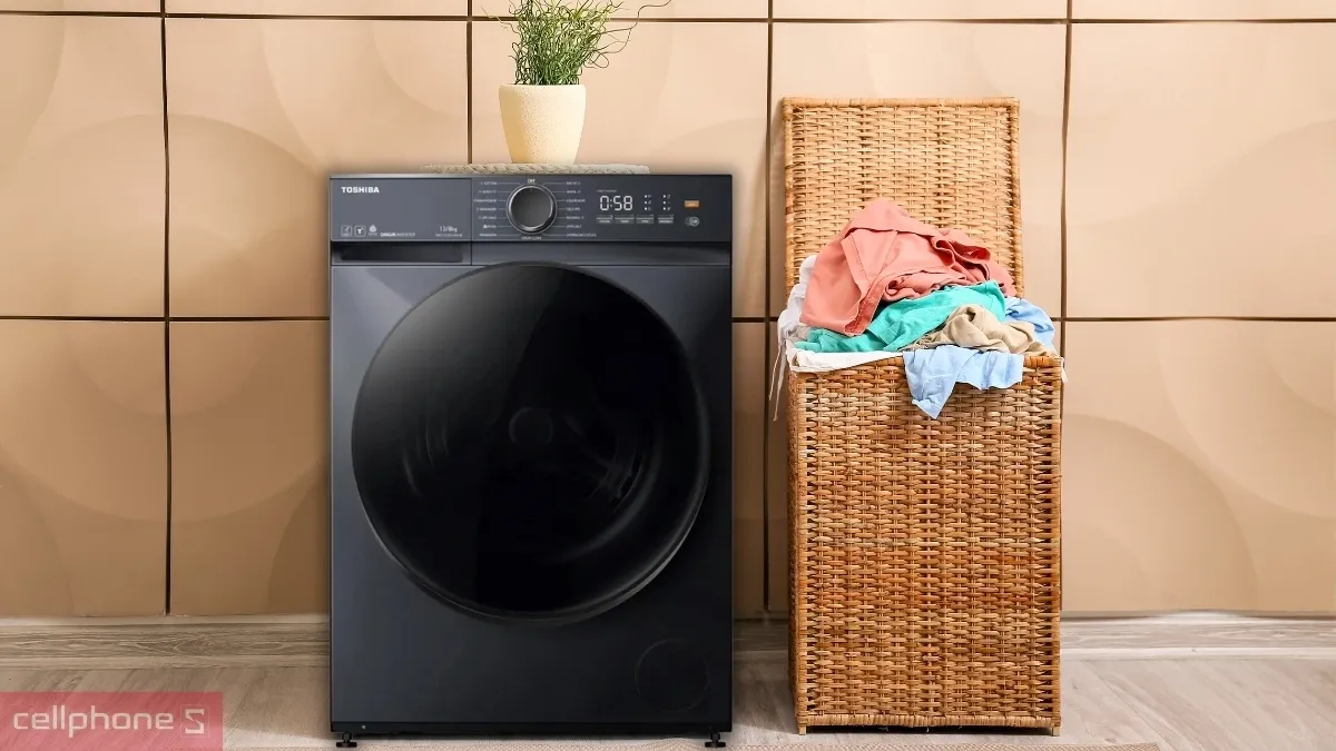 Điều khiển máy giặt Toshiba 12kg cửa ngang từ xa thông qua ứng dụng di động thông minh