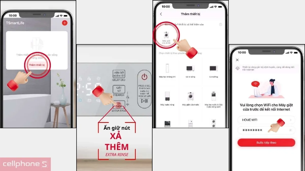 Hướng dẫn kết nối và vệ sinh máy giặt Toshiba 12kg cửa ngang đúng cách tại nhà