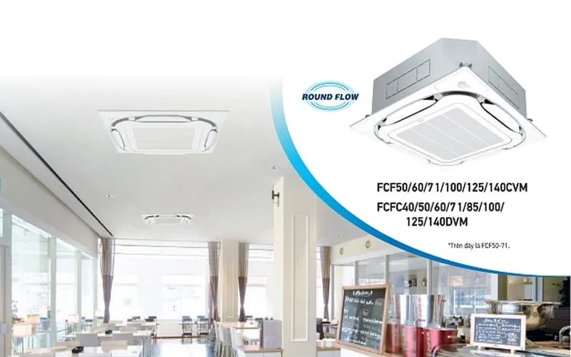 Máy lạnh âm trần cassette Daikin