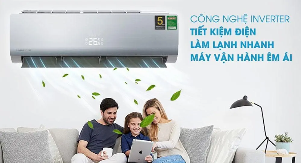 Công nghệ Inverter trên máy lạnh 2 ngựa nội địa nhật Mitsubishi giúp tiết kiệm điện tối ưu