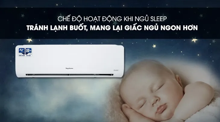 Chế độ Sleep Mode trên máy lạnh Nagakawa