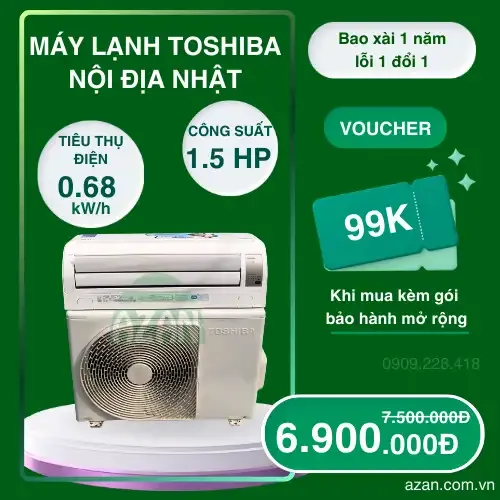 Máy lạnh nội địa Nhật Toshiba EDX Series 1.5HP