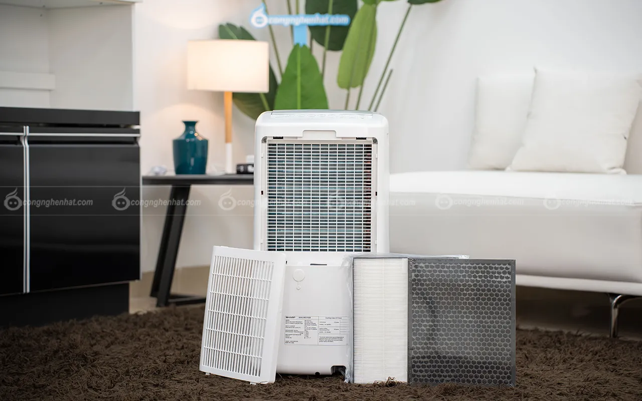 Cơ chế hoạt động đồng thời của máy lọc không khí hút ẩm Sharp DW-J27FV-S
