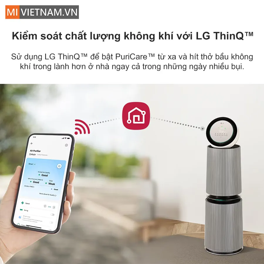 Điều khiển từ xa qua ứng dụng LG ThinQ