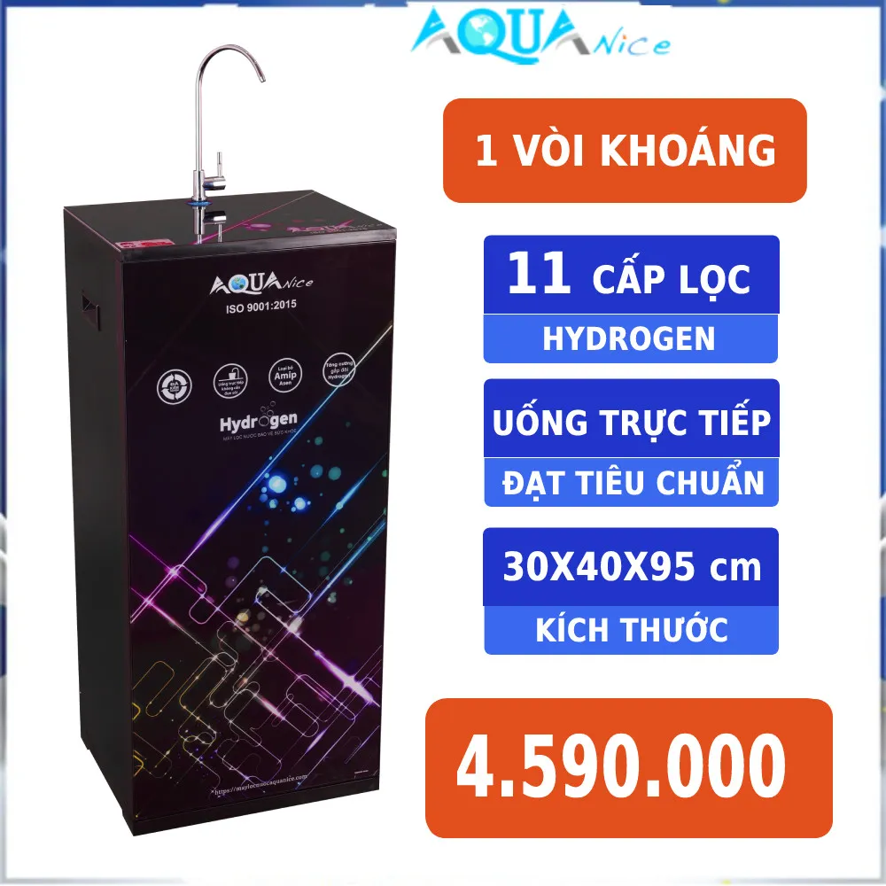 Máy lọc nước Aqua 1 vòi khoáng thiết kế tủ đứng hiện đại
