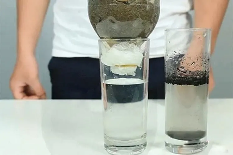 Lọc nước bằng than củi tự nhiên