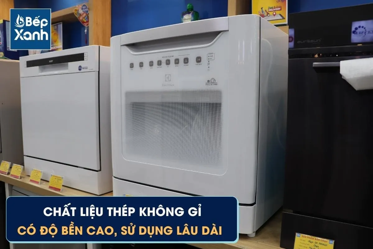 Máy rửa chén hoàn thiện tốt từ thép không gỉ