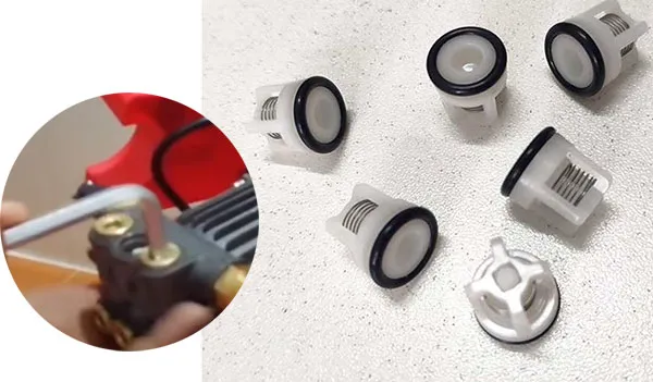 Cấu tạo van một chiều bên trong máy rửa xe gia đình