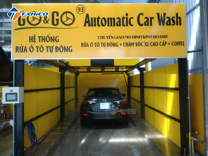 Hệ thống máy rửa xe ô tô tự động Go&Go công nghệ mới 2026