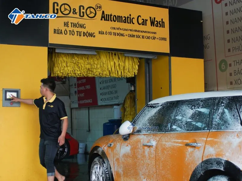 Sơ đồ quy trình vận hành hệ thống máy rửa xe tự động Go&Go