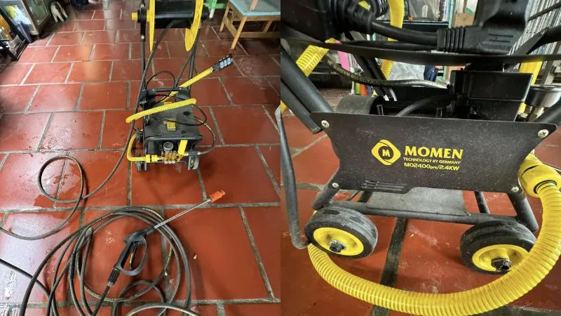 Máy rửa xe công nghiệp Sacomex phục vụ tiệm rửa xe chuyên nghiệp