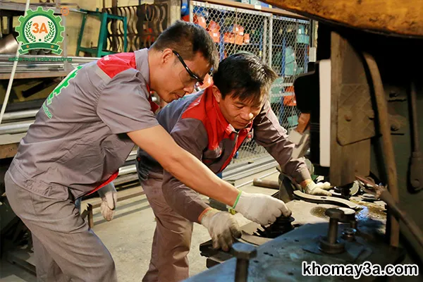 Quy trình lắp ráp máy sấy cám tại xưởng chế tạo 3A