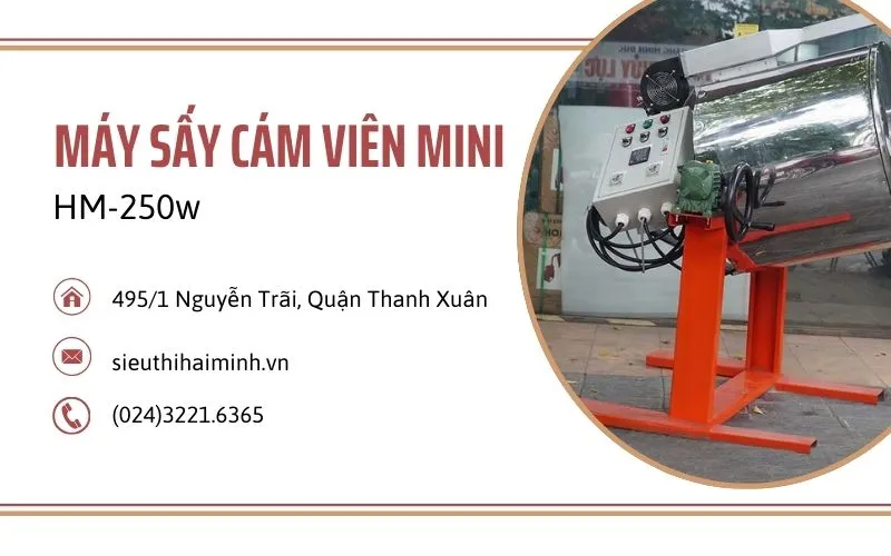 Máy sấy cám viên bằng điện HM-250W chính hãng tại hệ thống Điện Máy Ánh Ngân