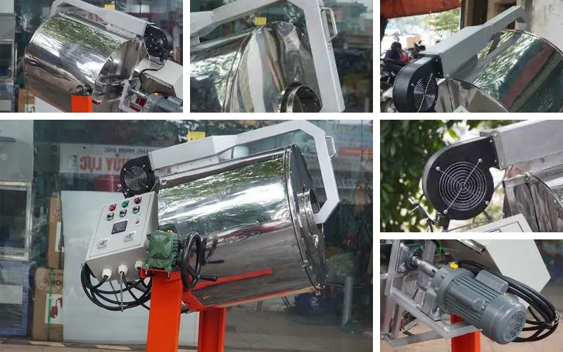 Sơ đồ cấu tạo chi tiết máy sấy cám viên bằng điện HM-250W