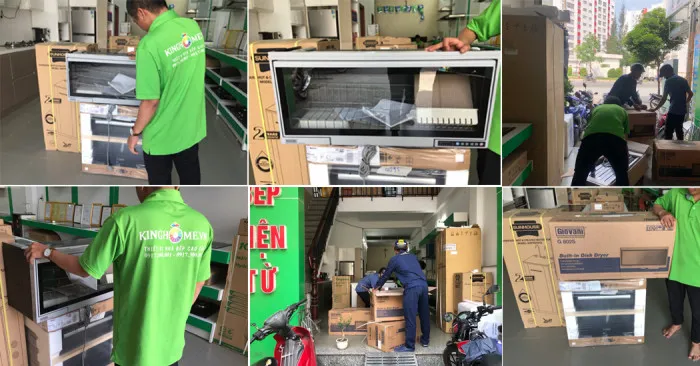 Khoang máy sấy chén bát Giovani G-802S rộng rãi