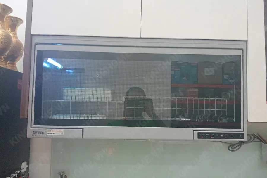 Máy sấy bát Giovani G-802S thiết kế lắp treo hiện đại