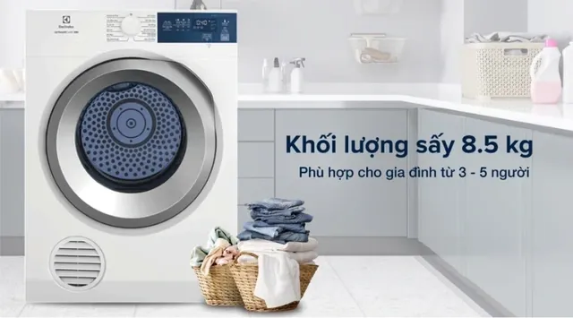 Máy sấy Electrolux EDS854J3WB với lồng thép không gỉ