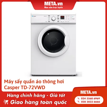 Máy sấy Casper 7,2kg TD-72VWD
